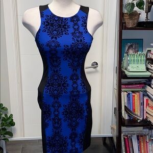 Black & blue dress